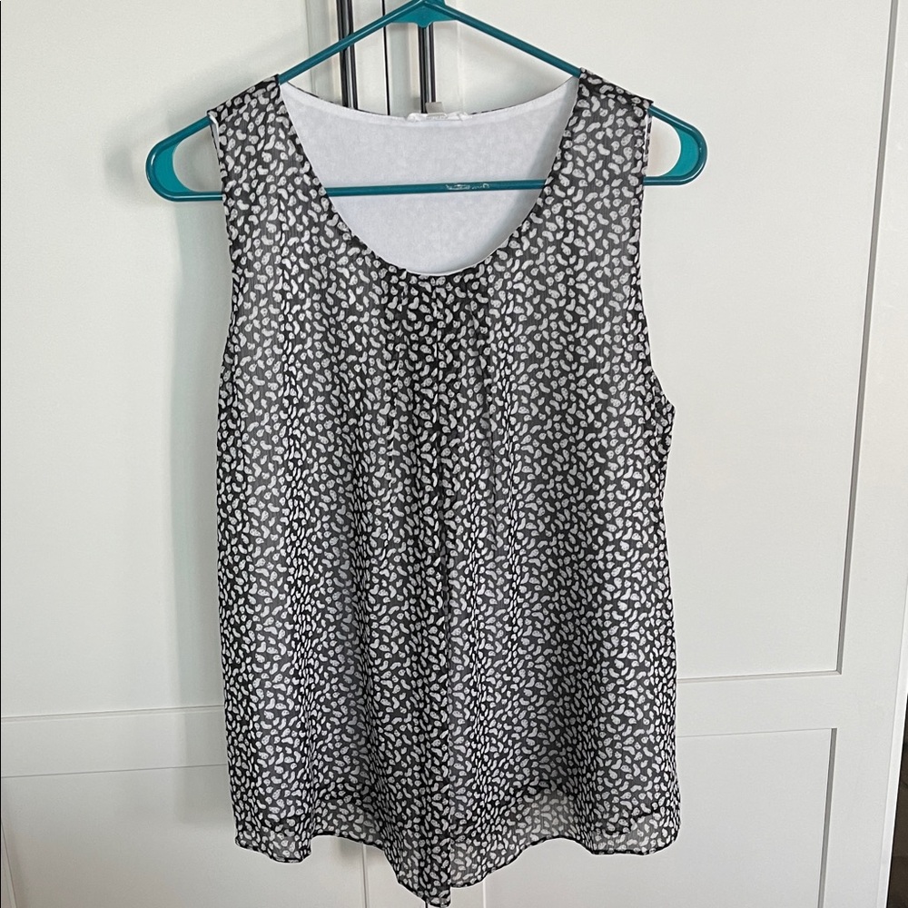 Milano Black and White Patterned Tank Top